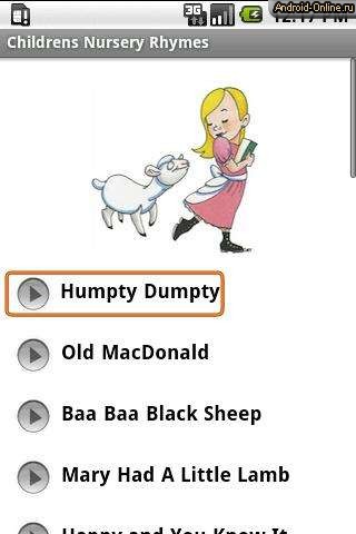 Снимок экрана childrens-nursery-rhymes