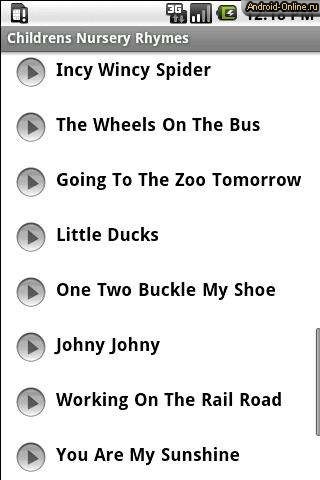 Снимок экрана childrens-nursery-rhymes