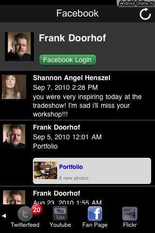 Снимок экрана frank-doorhof-app