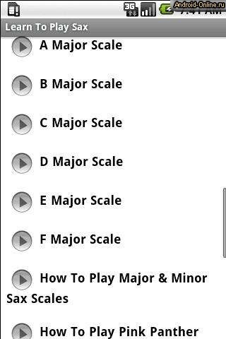 Снимок экрана learn-to-play-saxophone