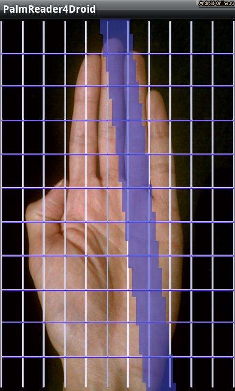 Снимок экрана palmreader4droid