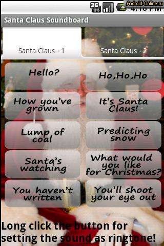 Снимок экрана santa-claus-soundboard