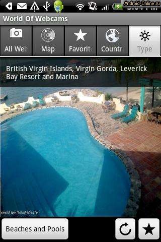 Снимок экрана world-of-webcams